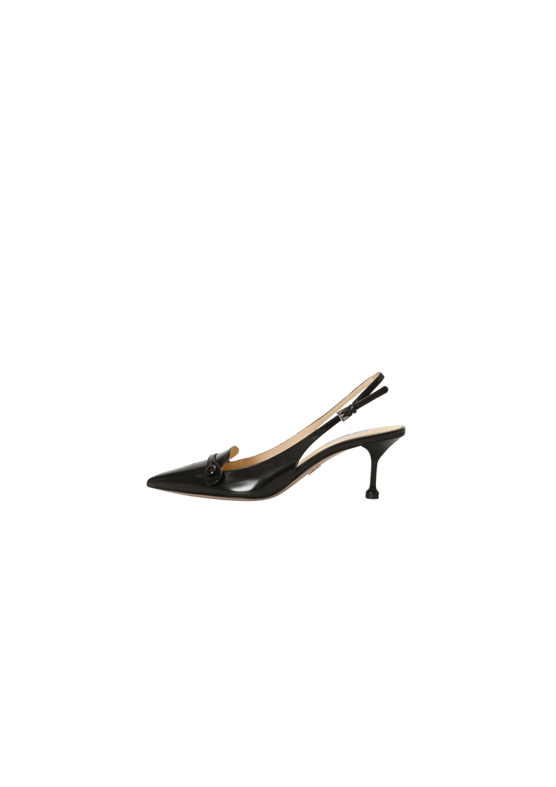 LEATHER SLINGBACK PUMPS 38