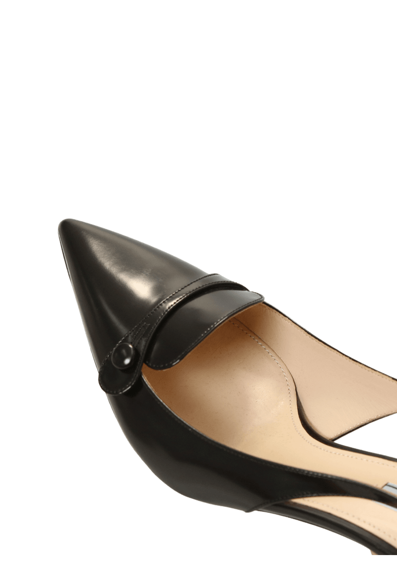 LEATHER SLINGBACK PUMPS 38