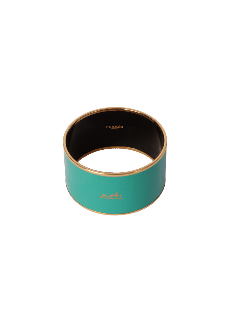 ENAMEL CALÈCHE WIDE BANGLE BRACELET