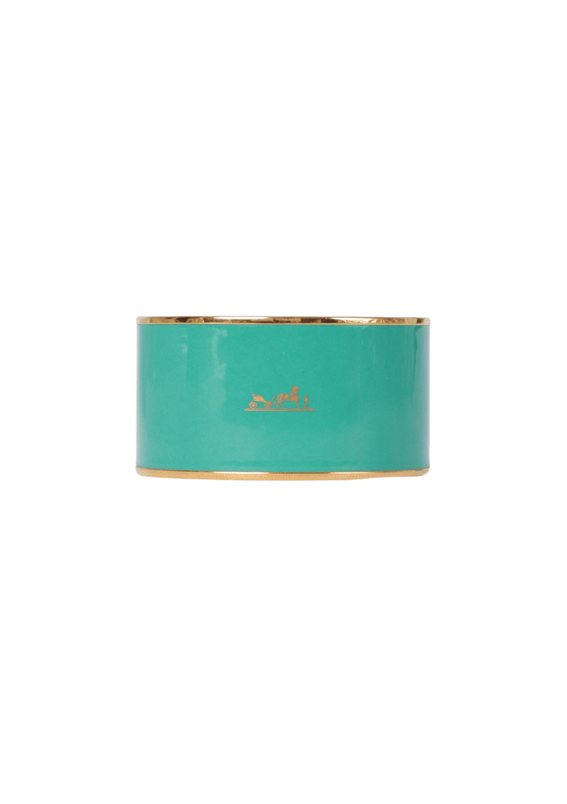 ENAMEL CALÈCHE WIDE BANGLE BRACELET