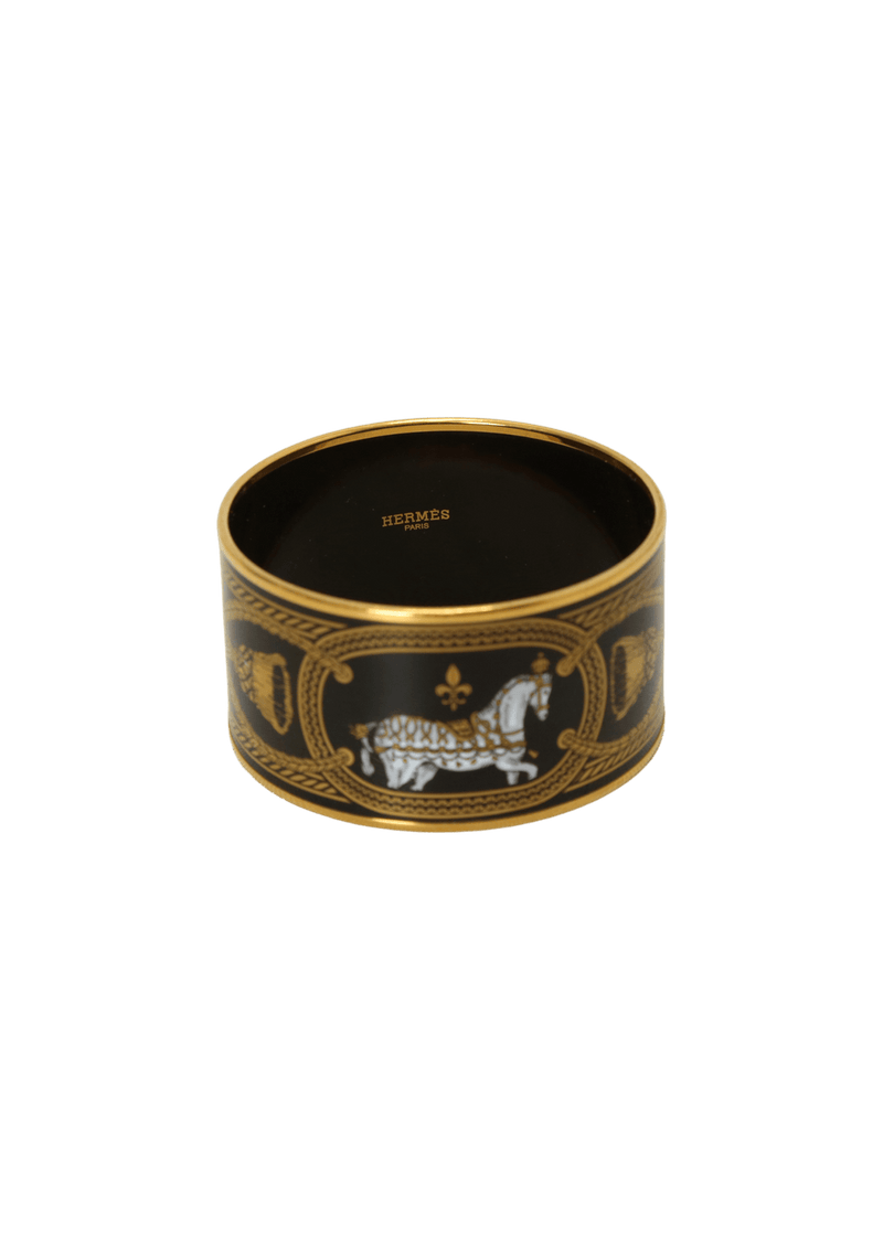 GRAND APPARAT EXTRA WIDE EMANEL BANGLE BRACELET