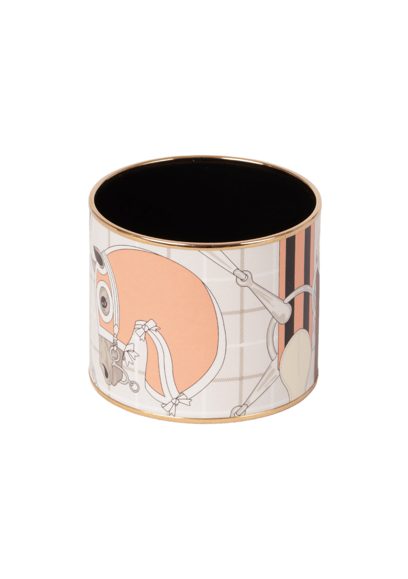 HORSE ENAMEL BANGLE BRACELET