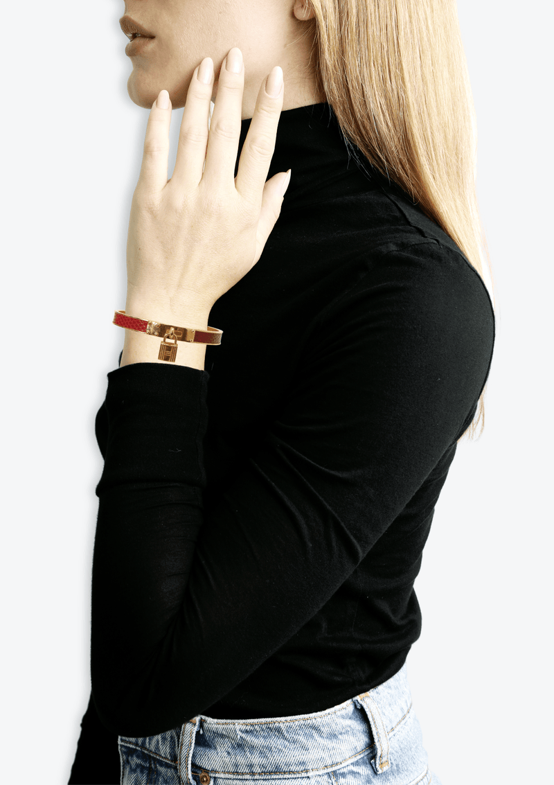 LIZARD KELLY LOCK CADENA BRACELET