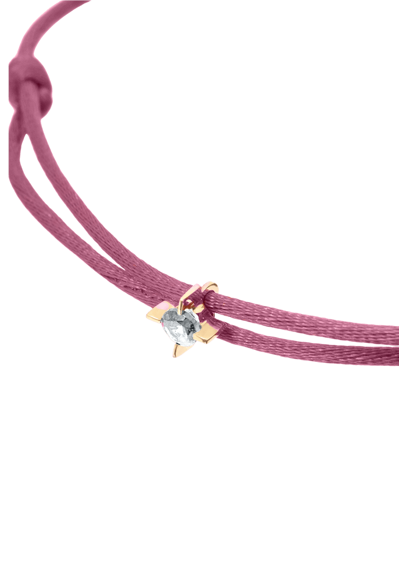 PULSEIRA CHAKRA COM FIO DE CETIM ROXO