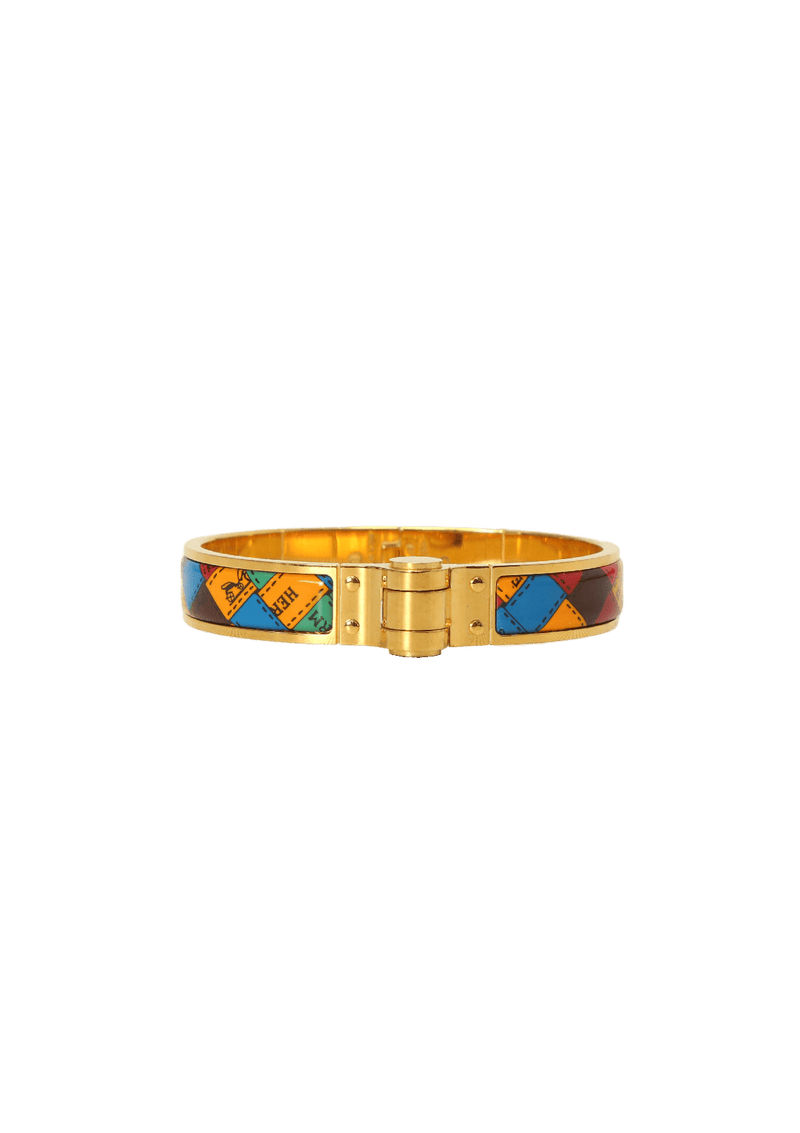 ENAMEL HINGED BRACELET