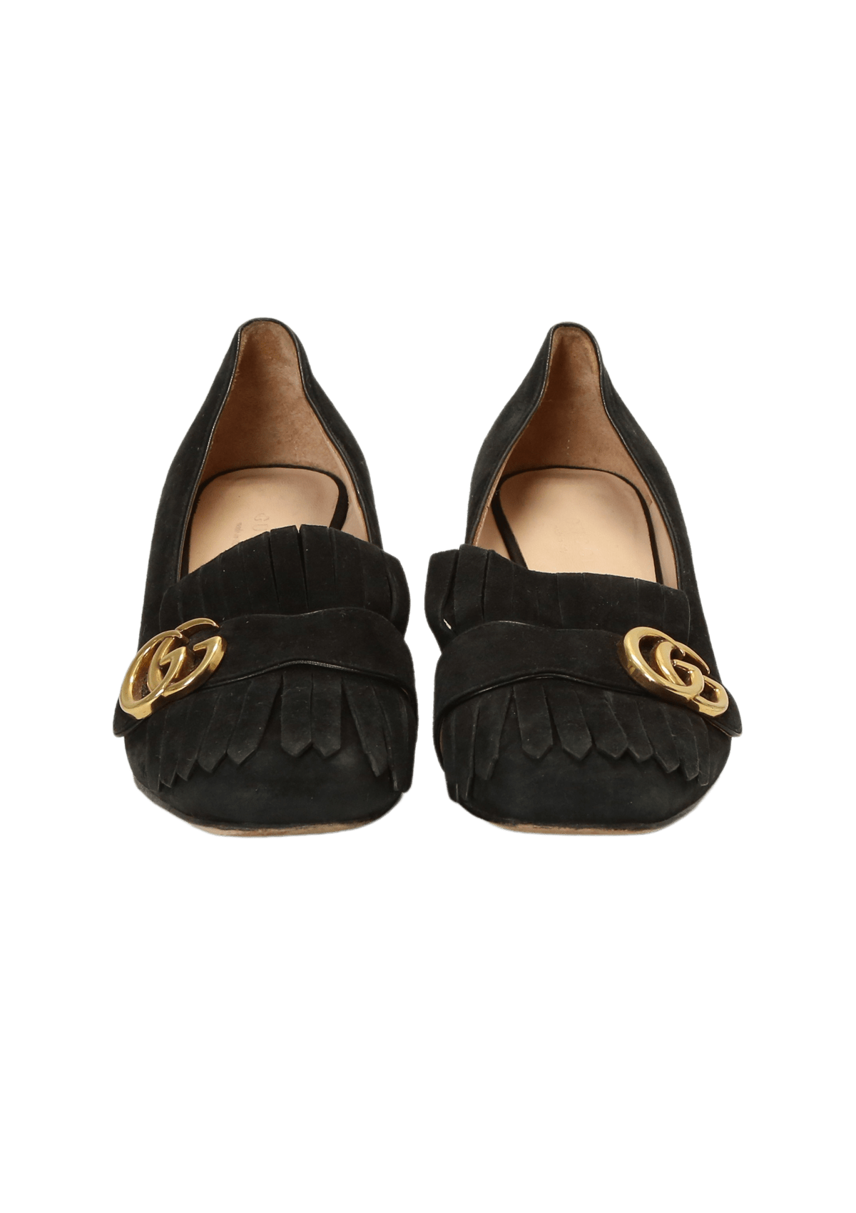 Pump Gucci GG Kiltie Pump Preta Original Gringa