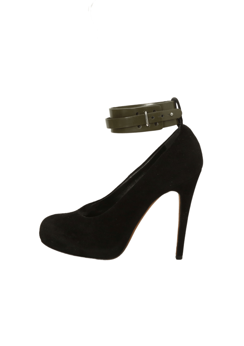 SUEDE PUMPS 35