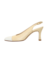 VINTAGE INTERLOCKING CC LOGO SLINGBACK 37
