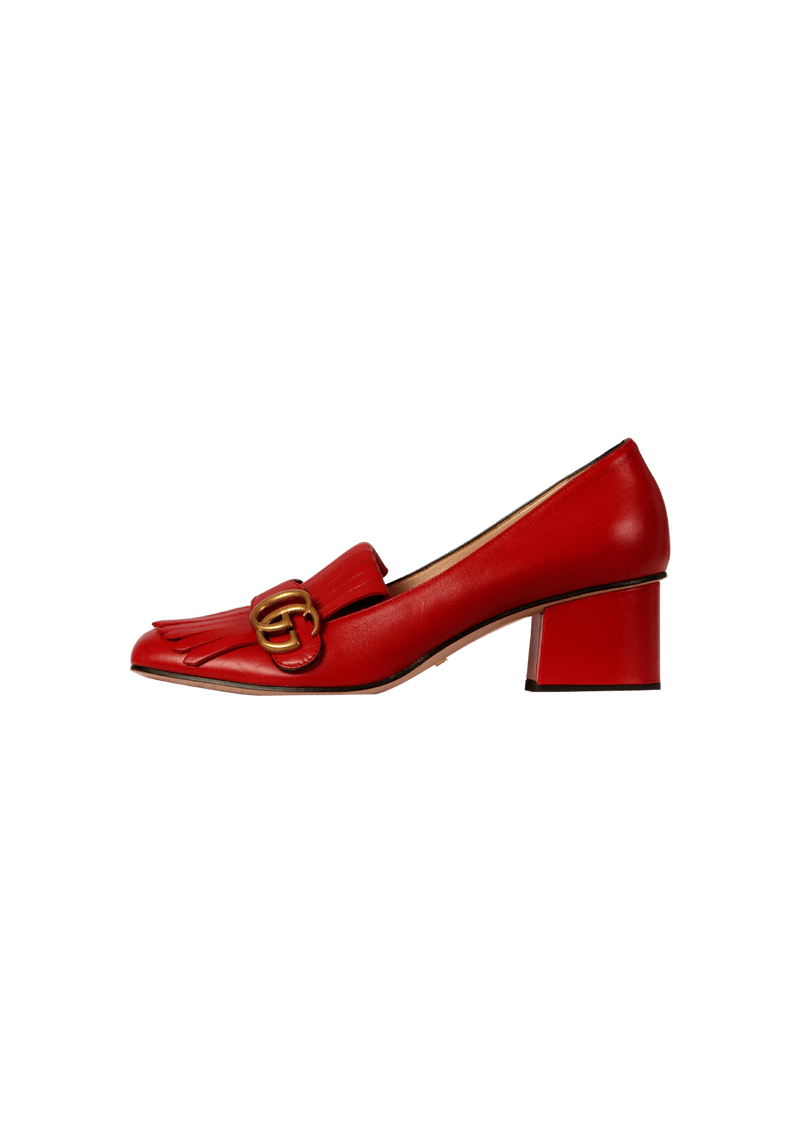 DOUBLE G LOGO FRINGE PUMPS 37