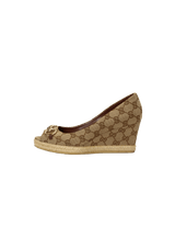 GG CANVAS HORSEBIT PUMPS 35