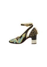 SATIN DRAGON CASPAR PUMPS 37