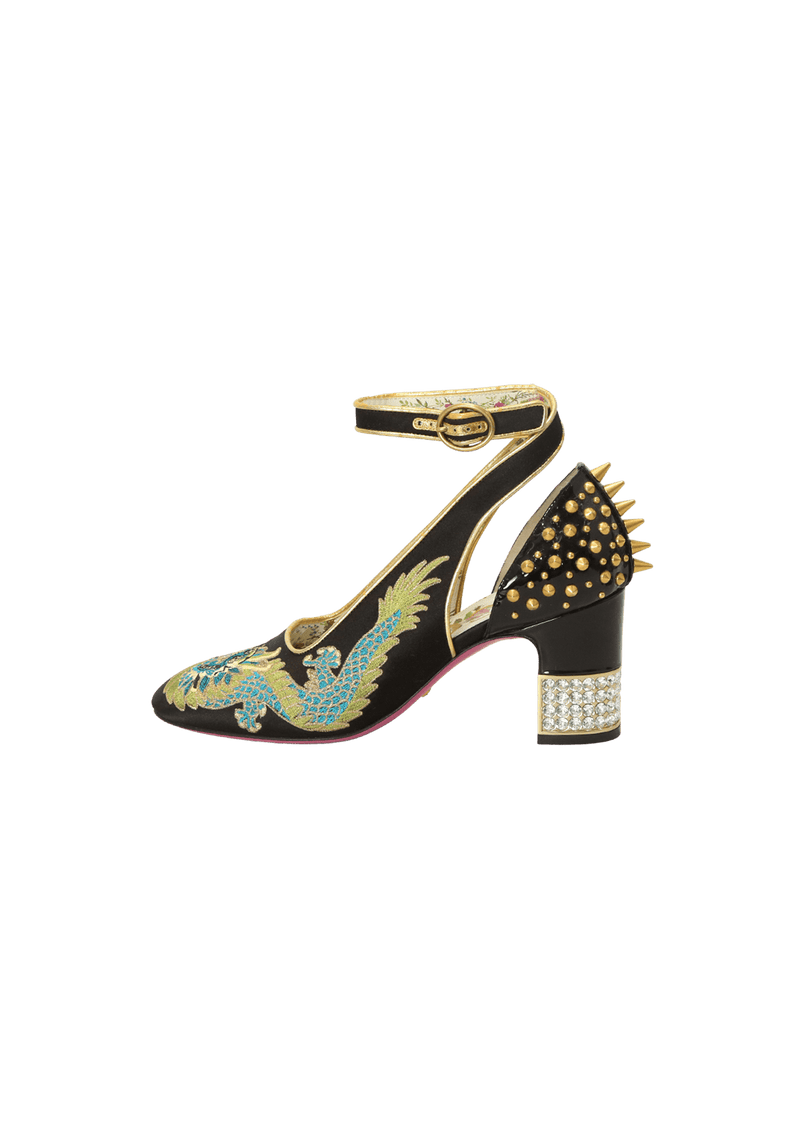 SATIN DRAGON CASPAR PUMPS 37