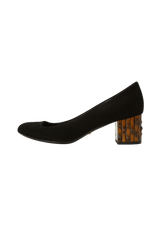 SUEDE BAMBOO PUMPS 36