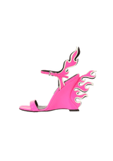 NEON PINK PATENT LEATHER PUMPS 34