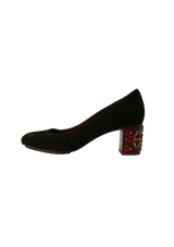 SUEDE PUMPS 38