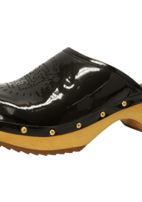 PATENT LEATHER MULES 35
