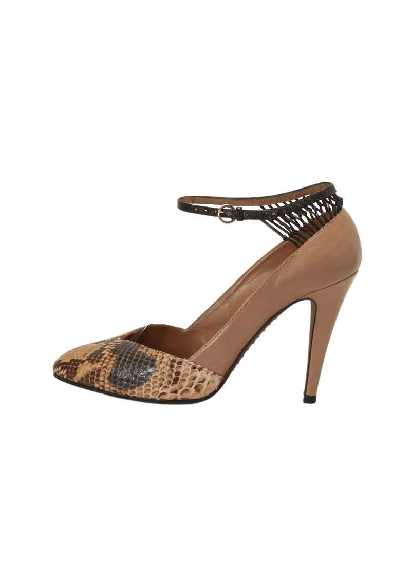 SNAKESKIN PUMPS 35.5