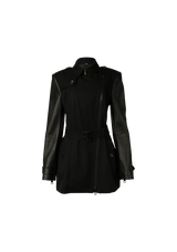 ASHINGTON TRENCH COAT WITH LEATHER SLEEVES 42