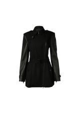 ASHINGTON TRENCH COAT WITH LEATHER SLEEVES 42