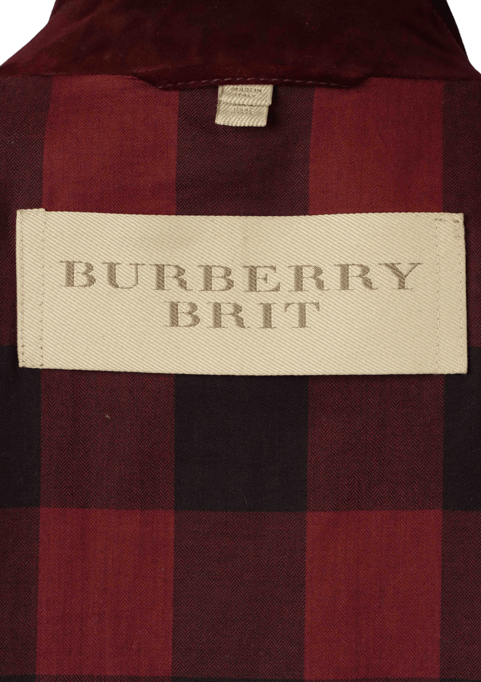 ROUPA BURBERRY BRIT SUEDE JACKET VINHO 40 ORIGINAL – Gringa