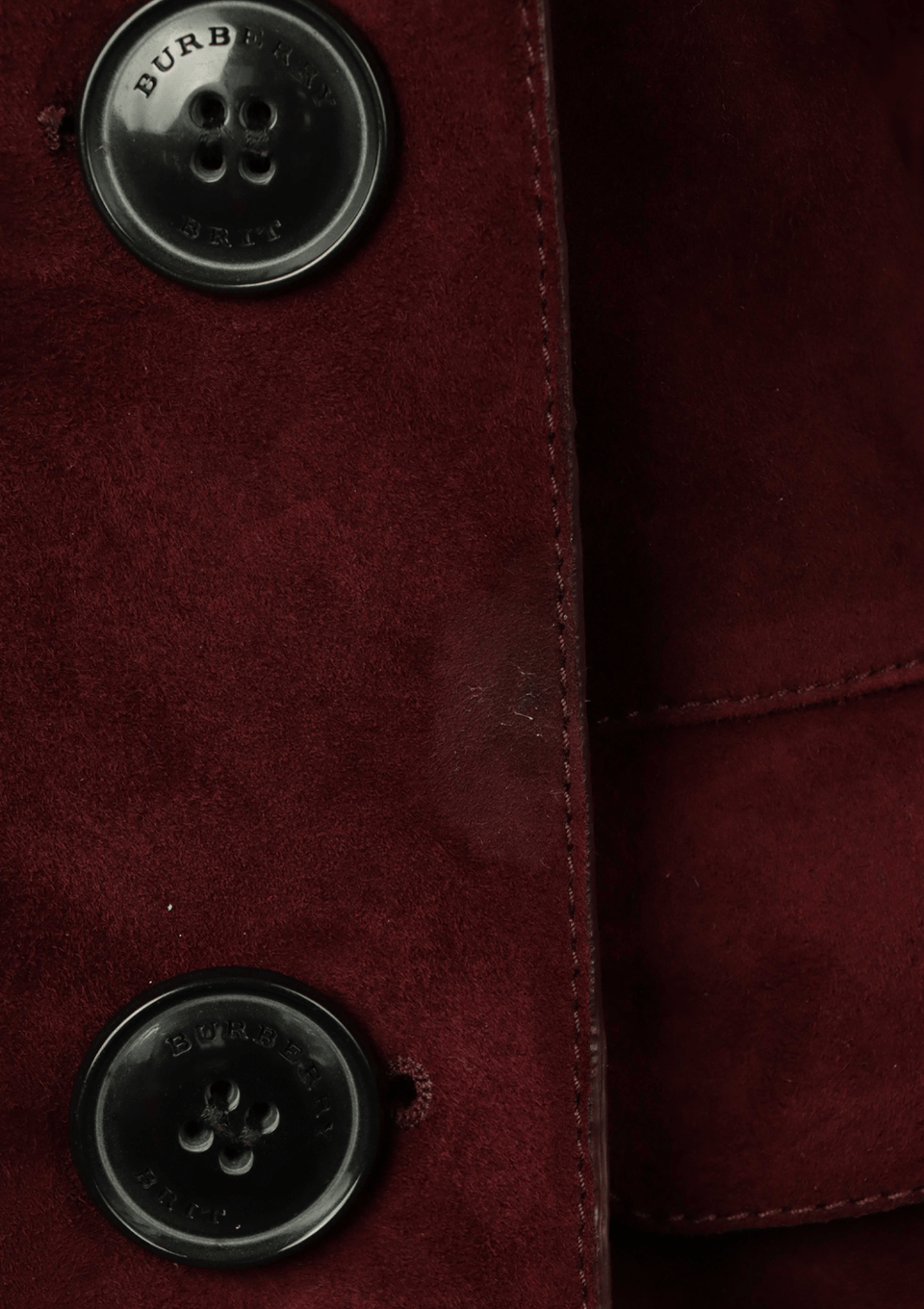 ROUPA BURBERRY BRIT SUEDE JACKET VINHO 40 ORIGINAL – Gringa