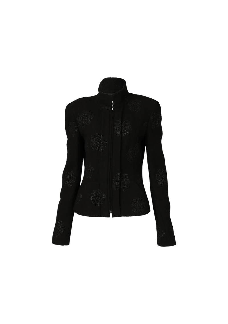 TWEED CAMELLIA JACKET 38