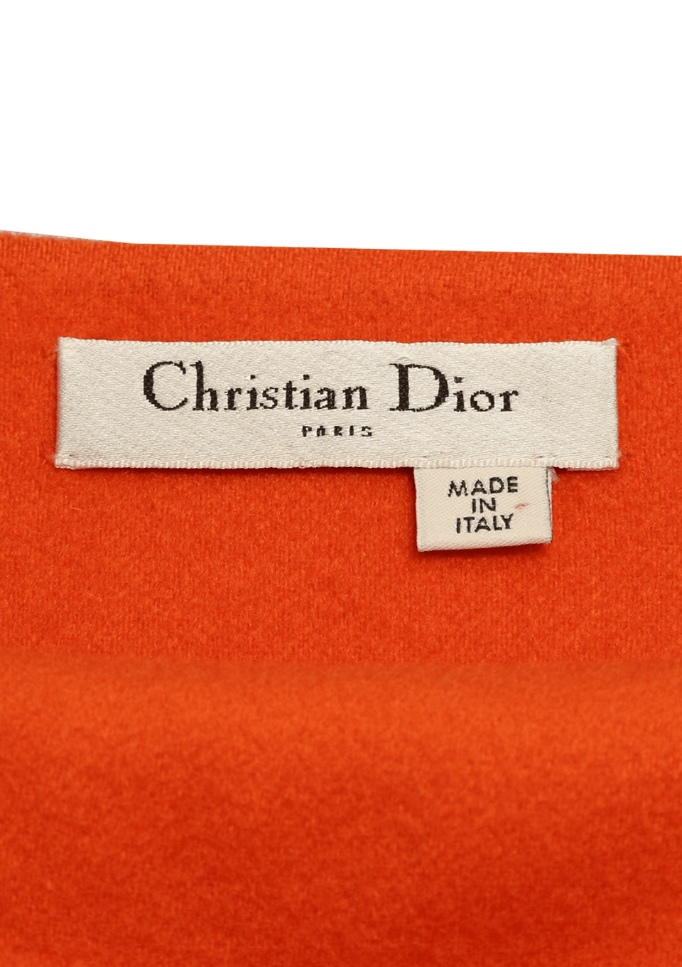 Christian Dior Boutique　PARIS 38 イタリア製 ROUPA CHRISTIAN DIOR CASHMERE SKIRT 38 LARANJA ORIGINAL – Gringa