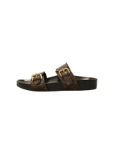 MONOGRAM BOM DIA FLAT MULE 35
