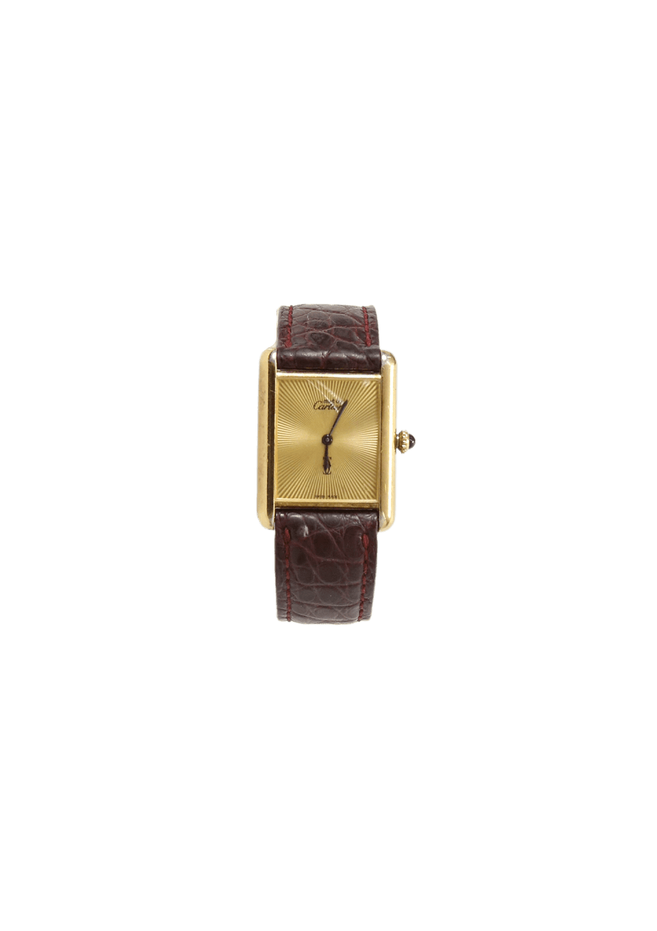 Relógio Cartier Vintage Must De Cartier Watch 23MM Vinho