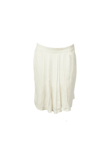 PLEATED ACCENTS KNEE-LENGTH SKIRT 40