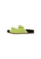 LOLITA SHEARLING SLIDE SANDALS 37