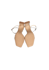 METALLIC T-STRAP SANDALS 34