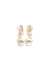 SATIN SLINGBACK SANDALS 36.5