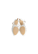 SATIN SLINGBACK SANDALS 36.5