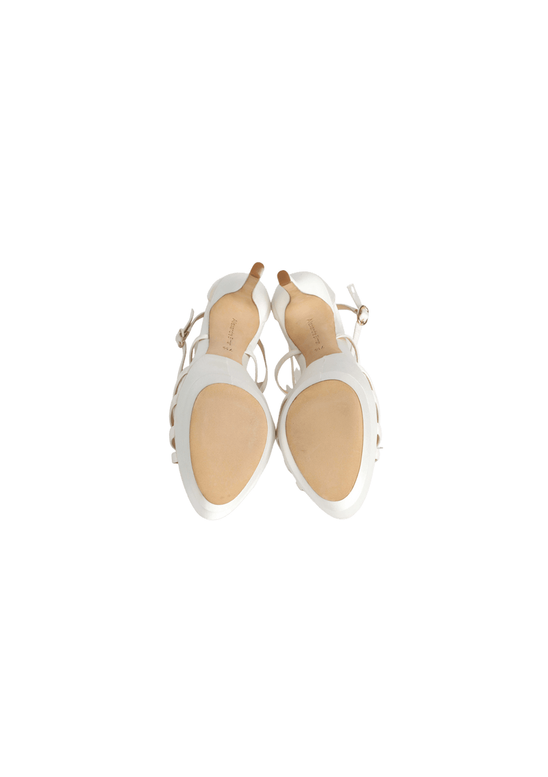 SATIN SLINGBACK SANDALS 36.5