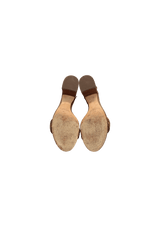 SNAKESKIN VICKY 60 SANDALS 38