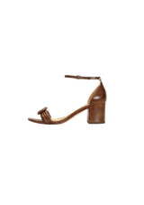 SNAKESKIN VICKY 60 SANDALS 38