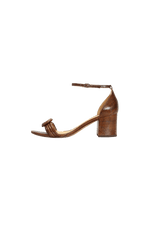 SNAKESKIN VICKY 60 SANDALS 38