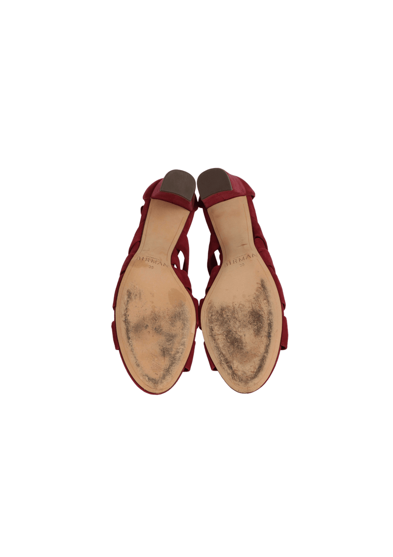 SUEDE SANDALS 36