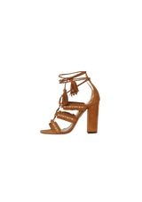 SUEDE TASSEL SANDALS 34