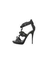 LEATHER STUDDED SANDALS 36