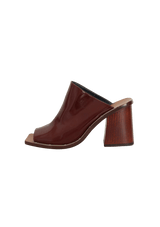 LEATHER WOOL MULES 35