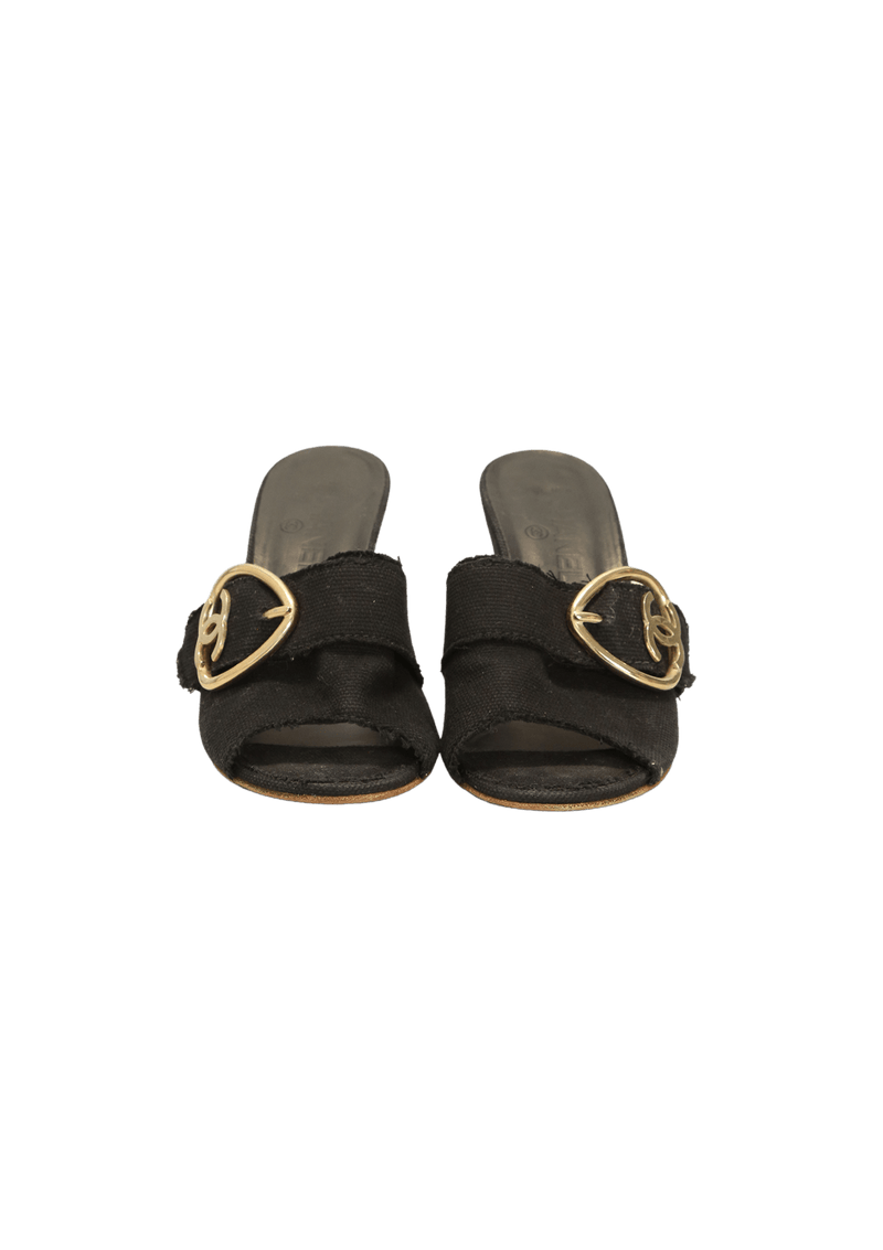 CC LOGO WEDGE SANDALS 38