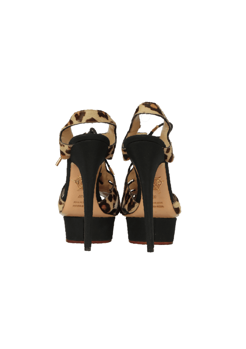 ANIMAL PRINT SLINGBACK PUMPS 36