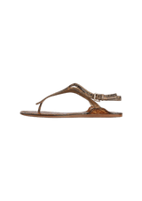 LEATHER SLINGBACK SANDALS 34