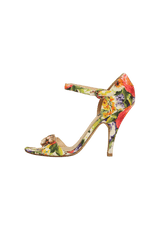 FLORAL PRINT SANDALS 39