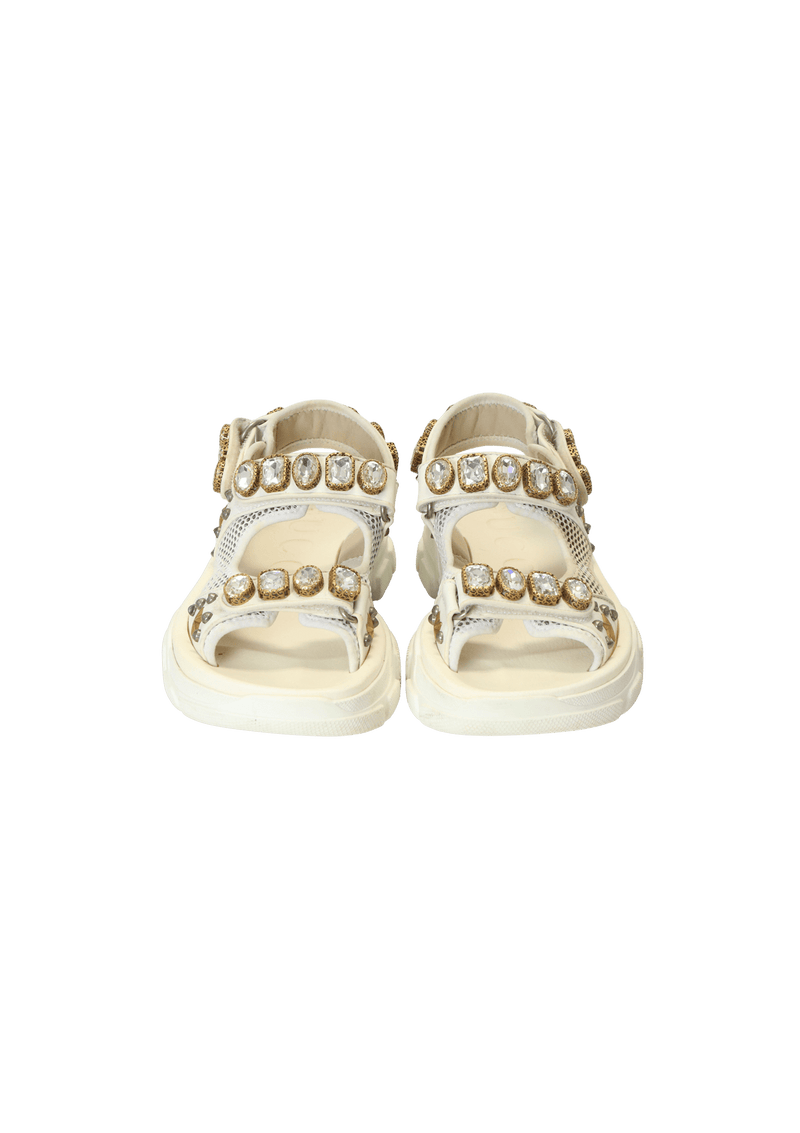 AGURU CRYSTAL SANDALS 37