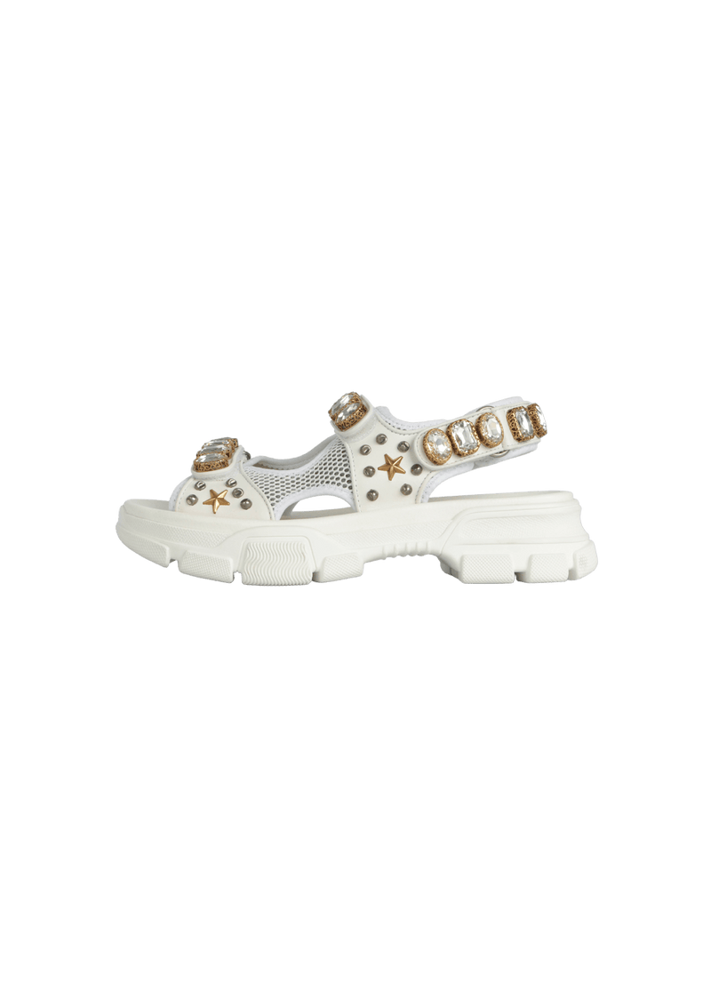 AGURU CRYSTAL SANDALS 38.5