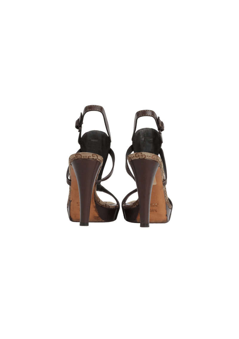 HORSEBIT T STRAP LEATHER SANDALS 35.5