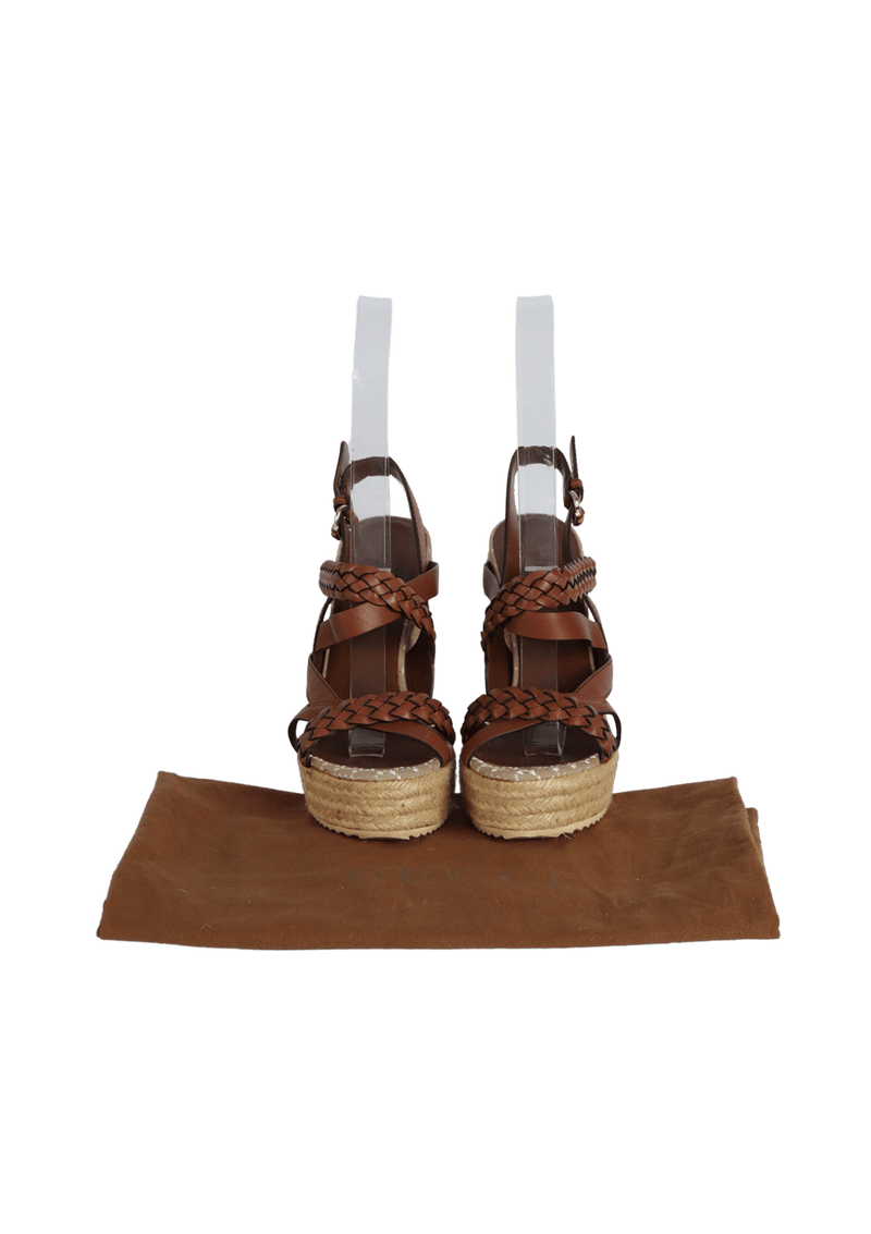 LEATHER SANDALS 38.5